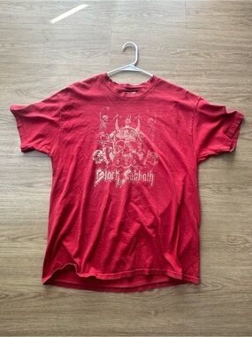 Black Sabbath Ozzy Osbourne Red Short-Sleeve Graphic Tee
